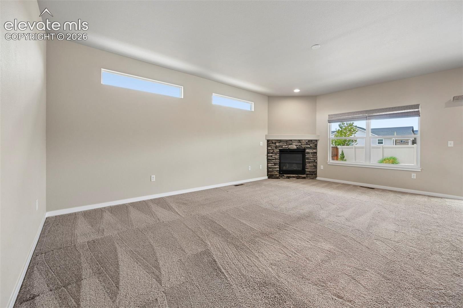 Living Room with Fireplace
