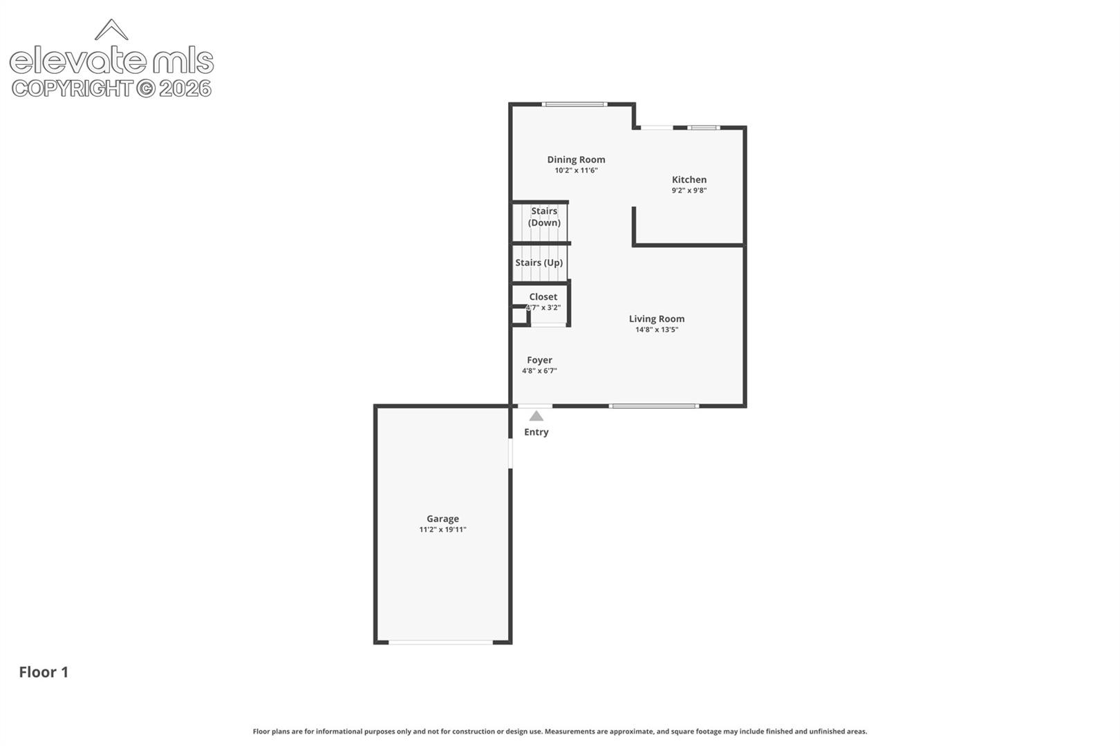 Floor plan showing the functional tri level layout and multiple living spaces.