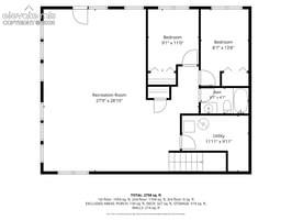 Basement level floorplan