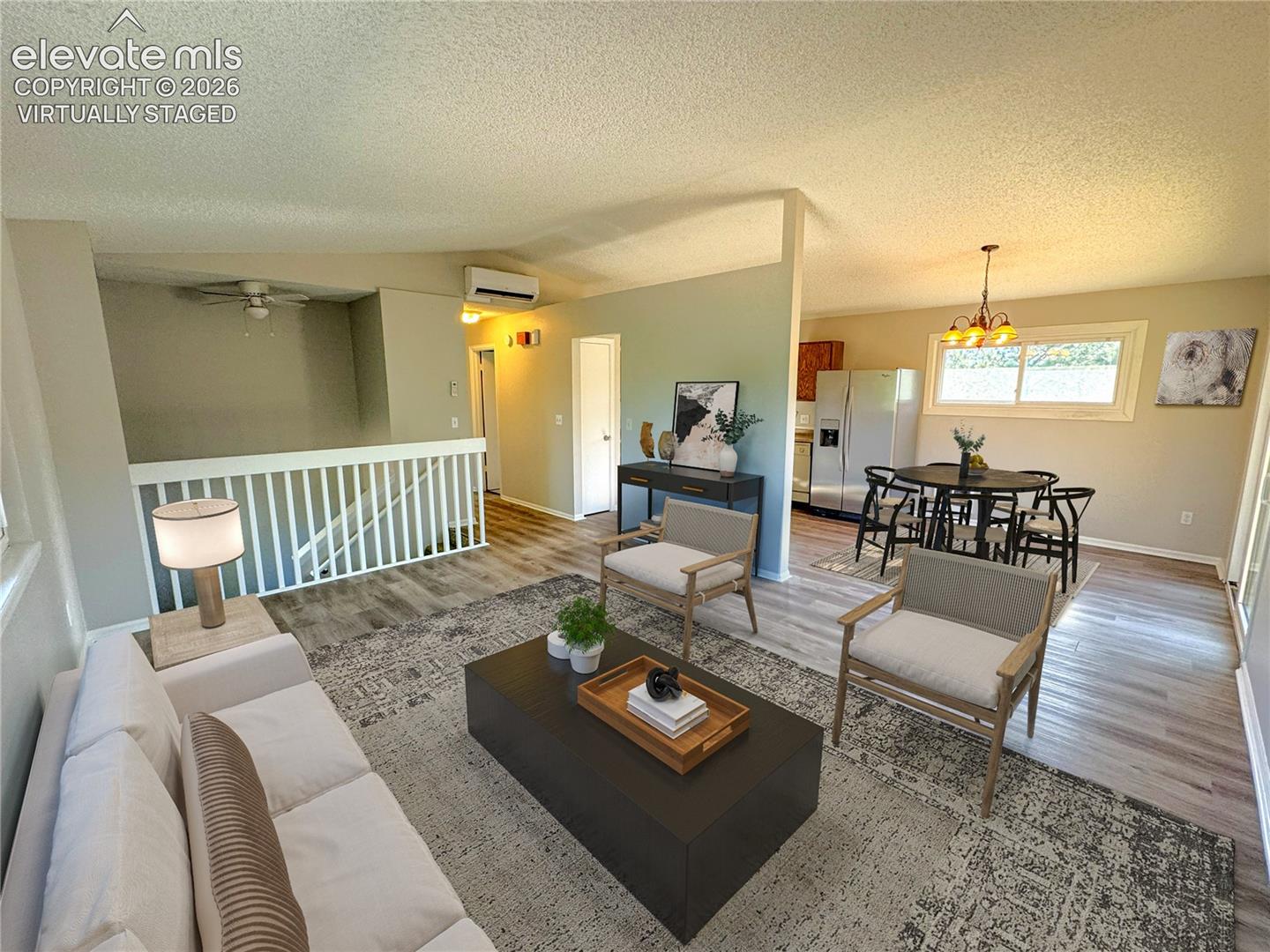 Living room - virtually staged