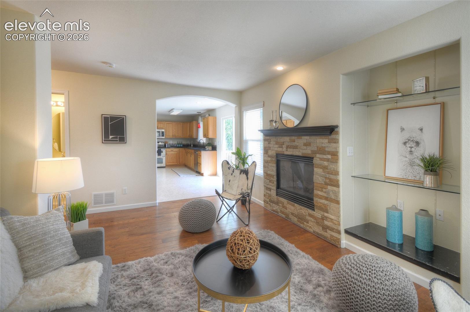 Main level family room.