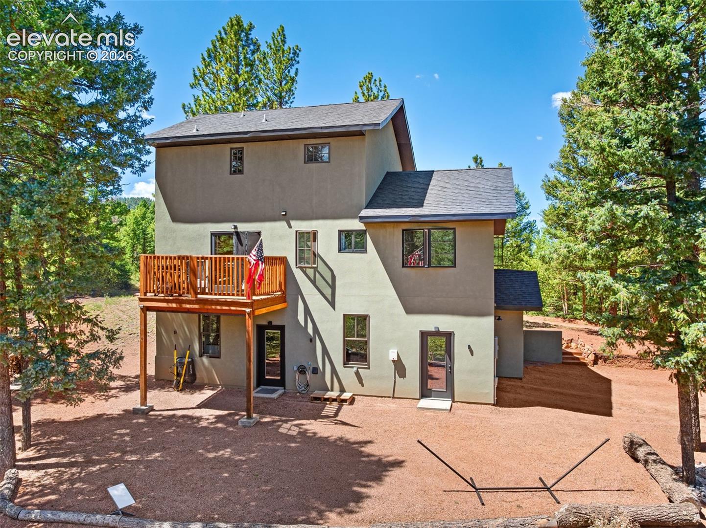 View of the back deck