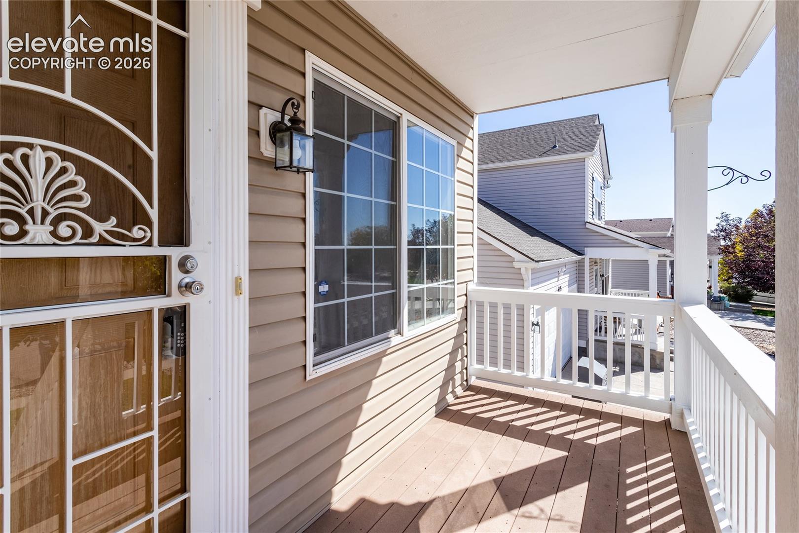 Relax on your private covered porch deck while taking in the fresh Colorado air