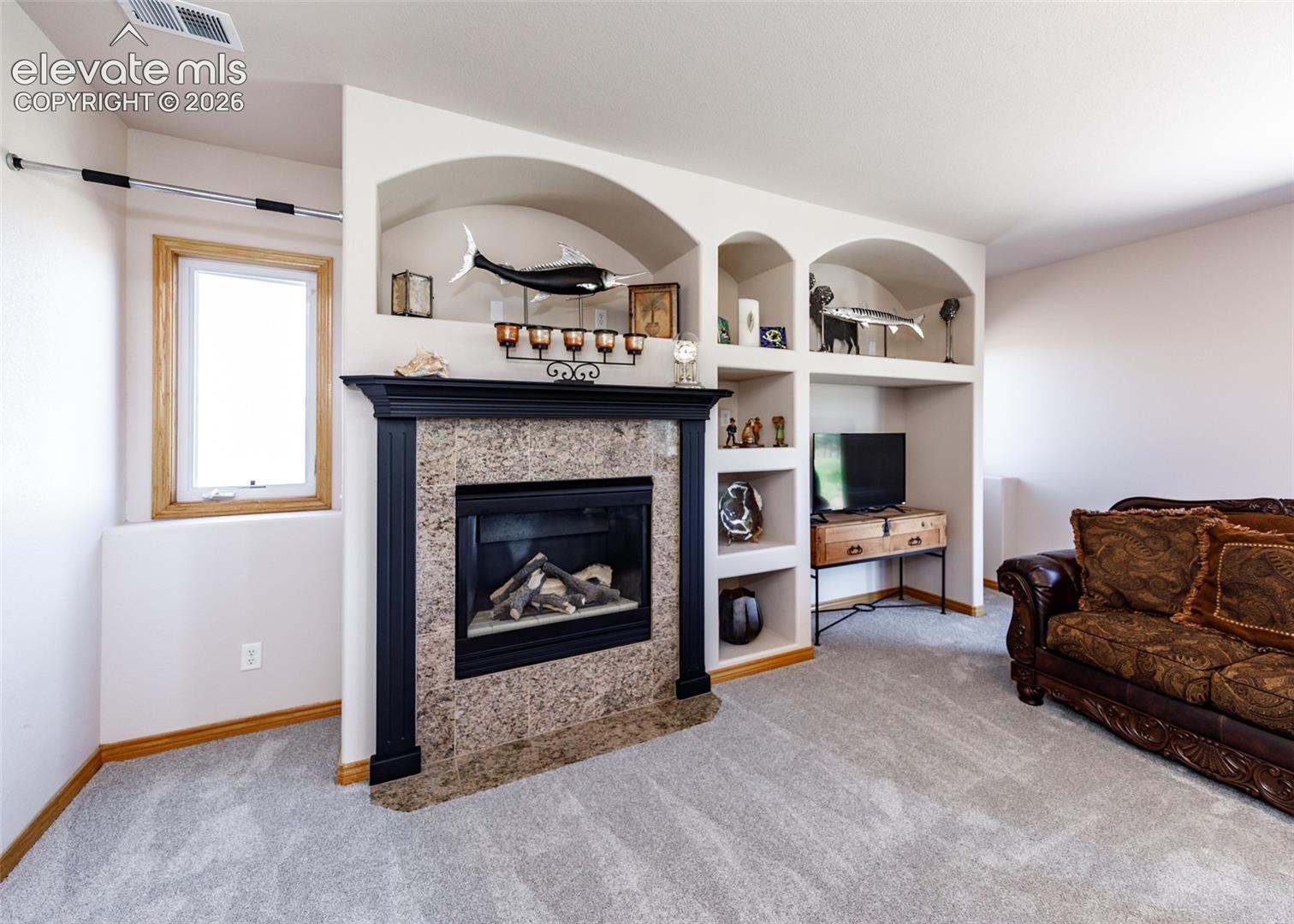 Fireplace in Family room