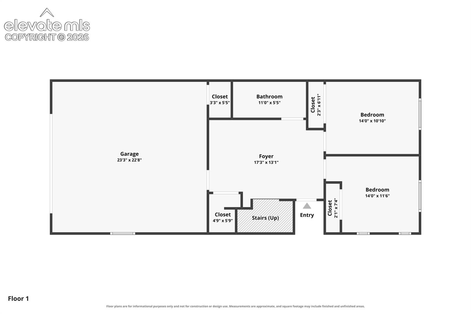 Main / Entry Level Floor Plan