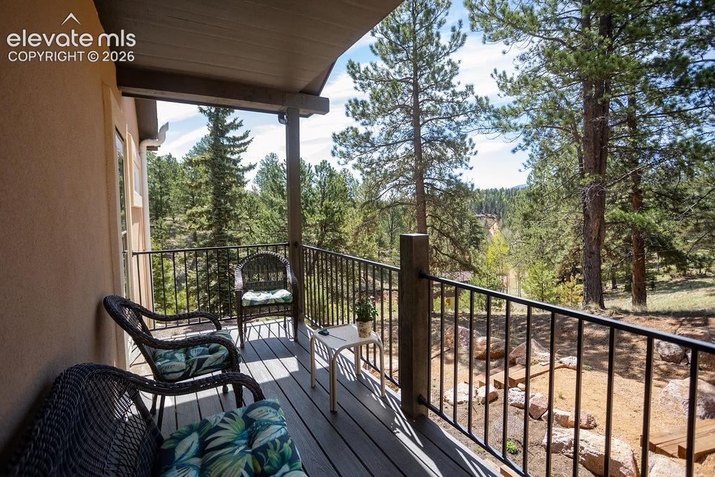 Private deck off primary bedroom