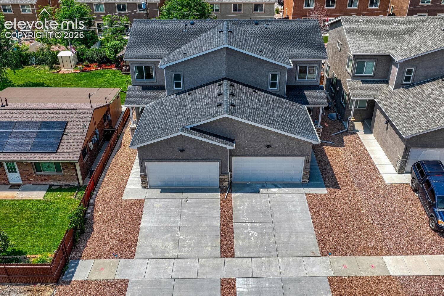Attached 2 car garage