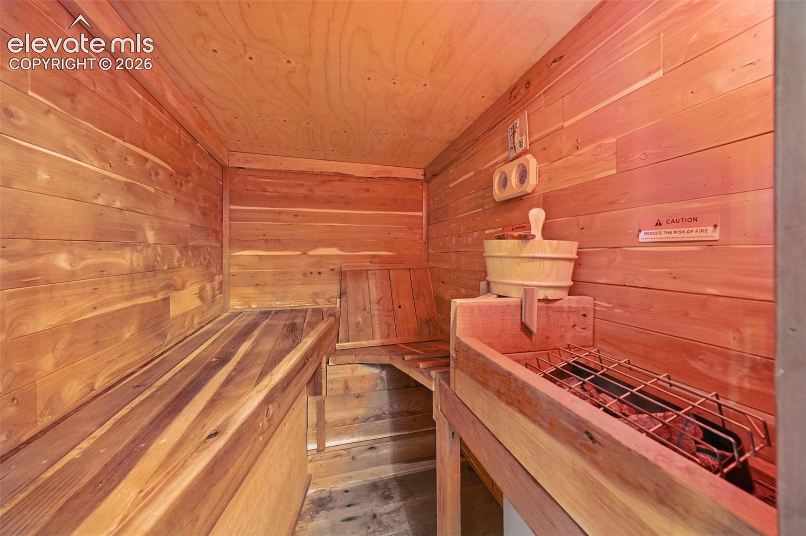 Primary Bathroom Cedar Dry Sauna
