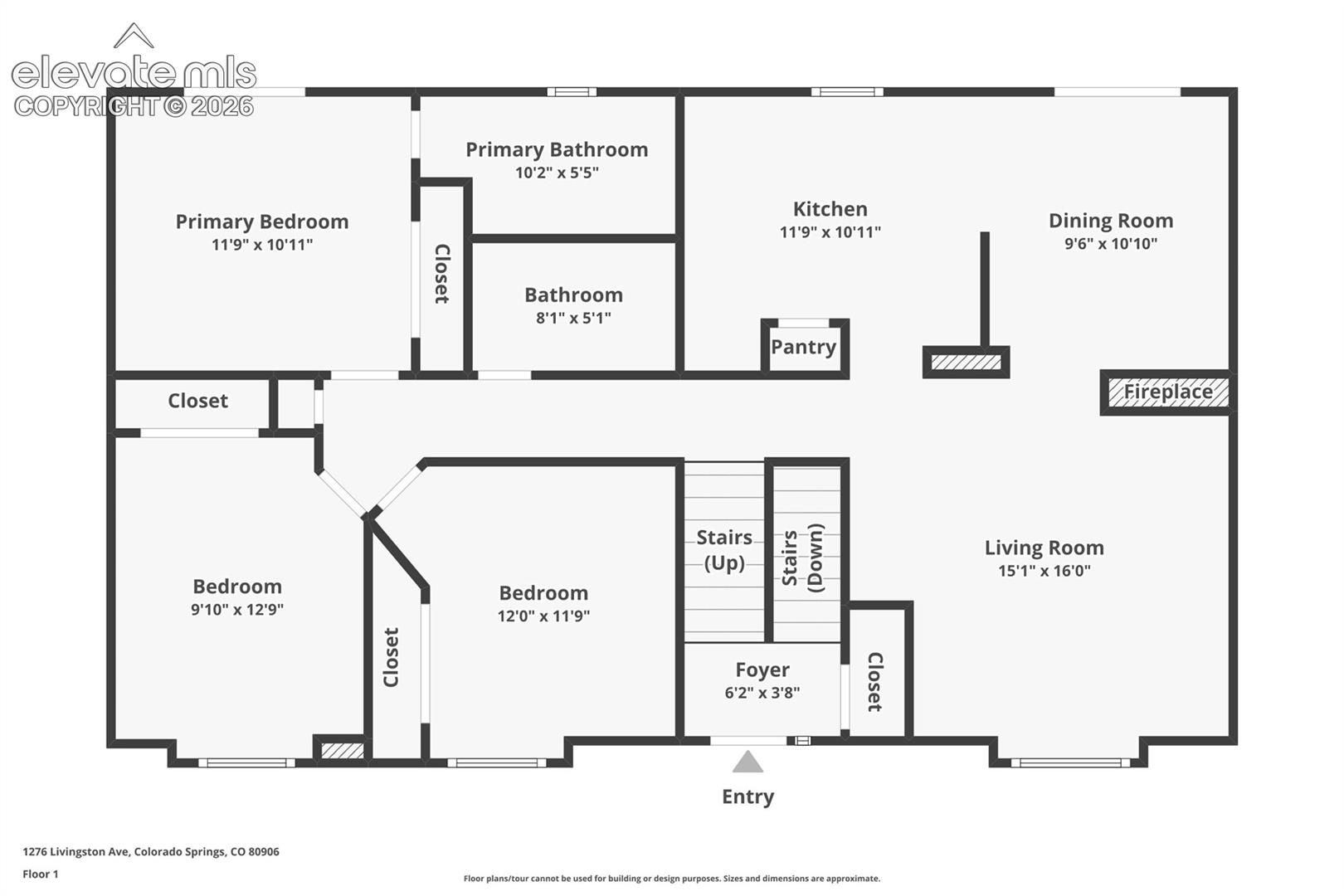 Floor plan Main Level