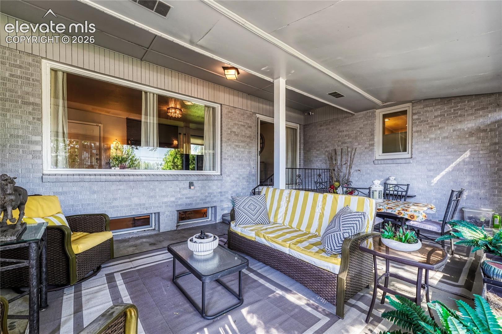 Covered back patio