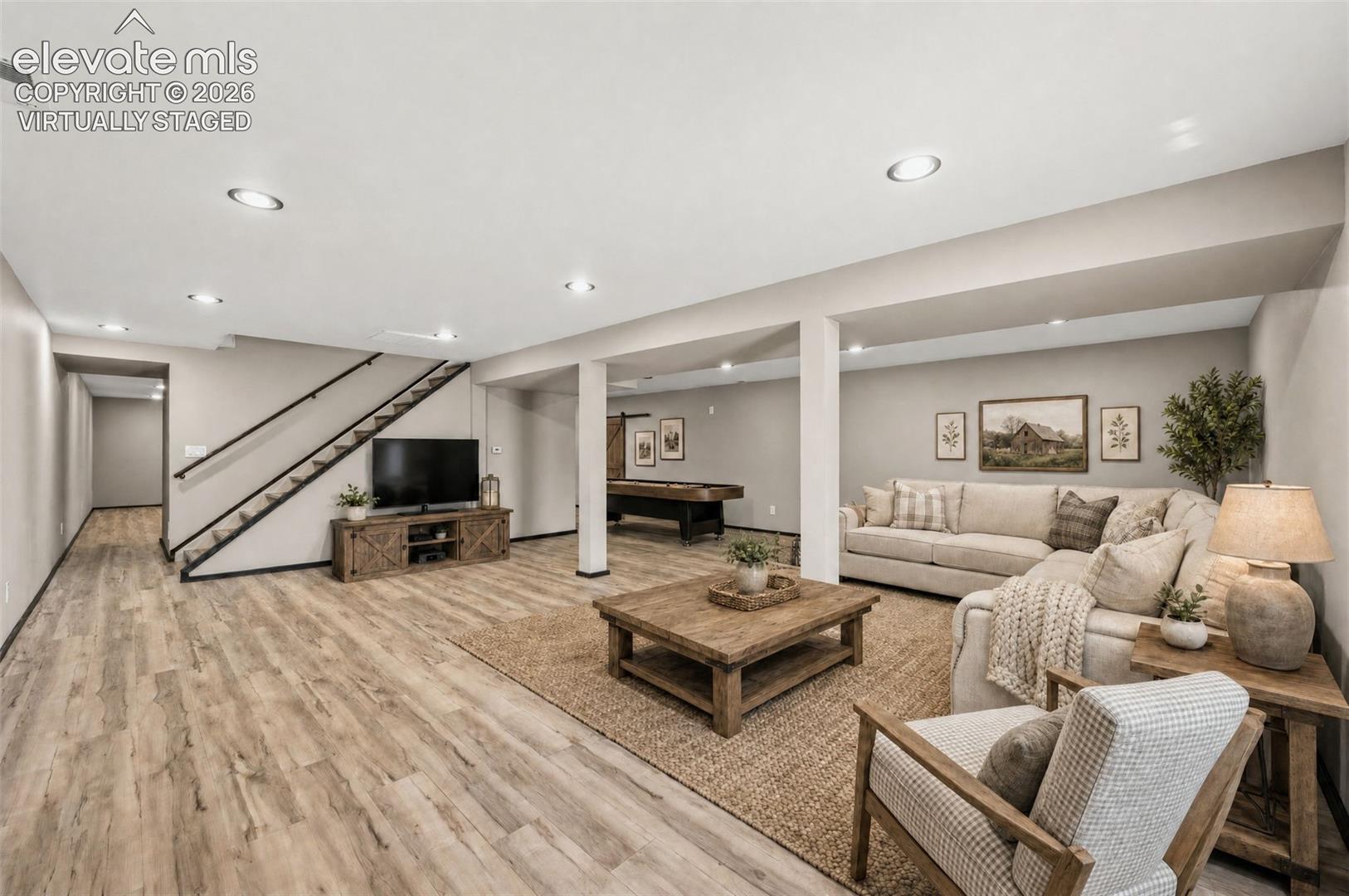 Virtually Staged. Basement 