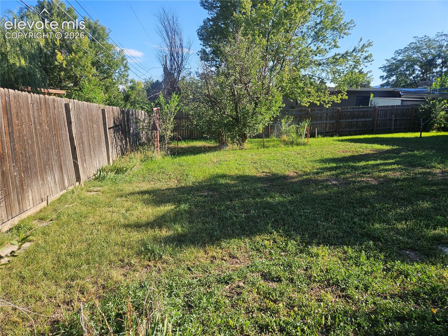 Backyard privacy fencing