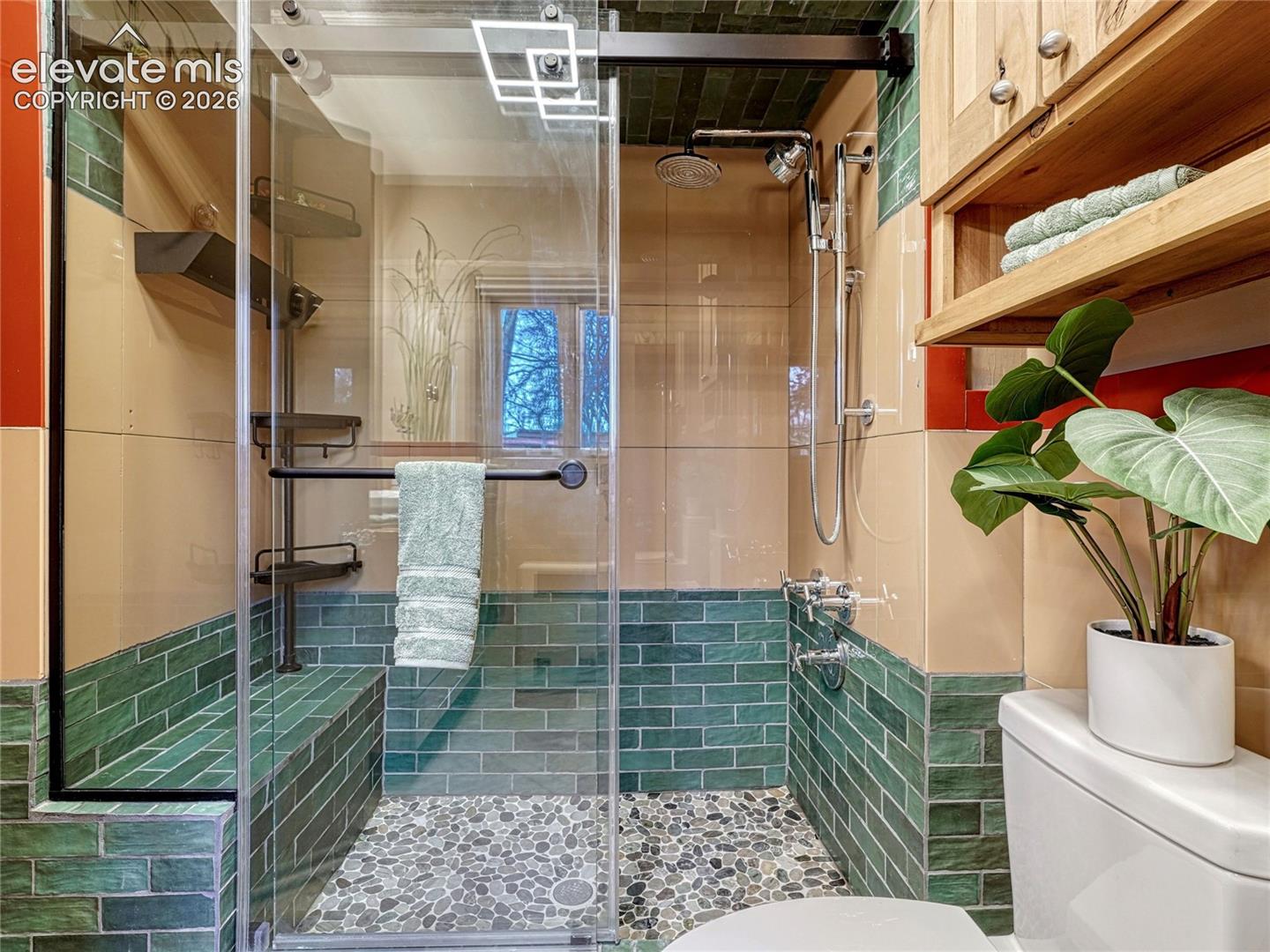 Updated shared bath on main level.