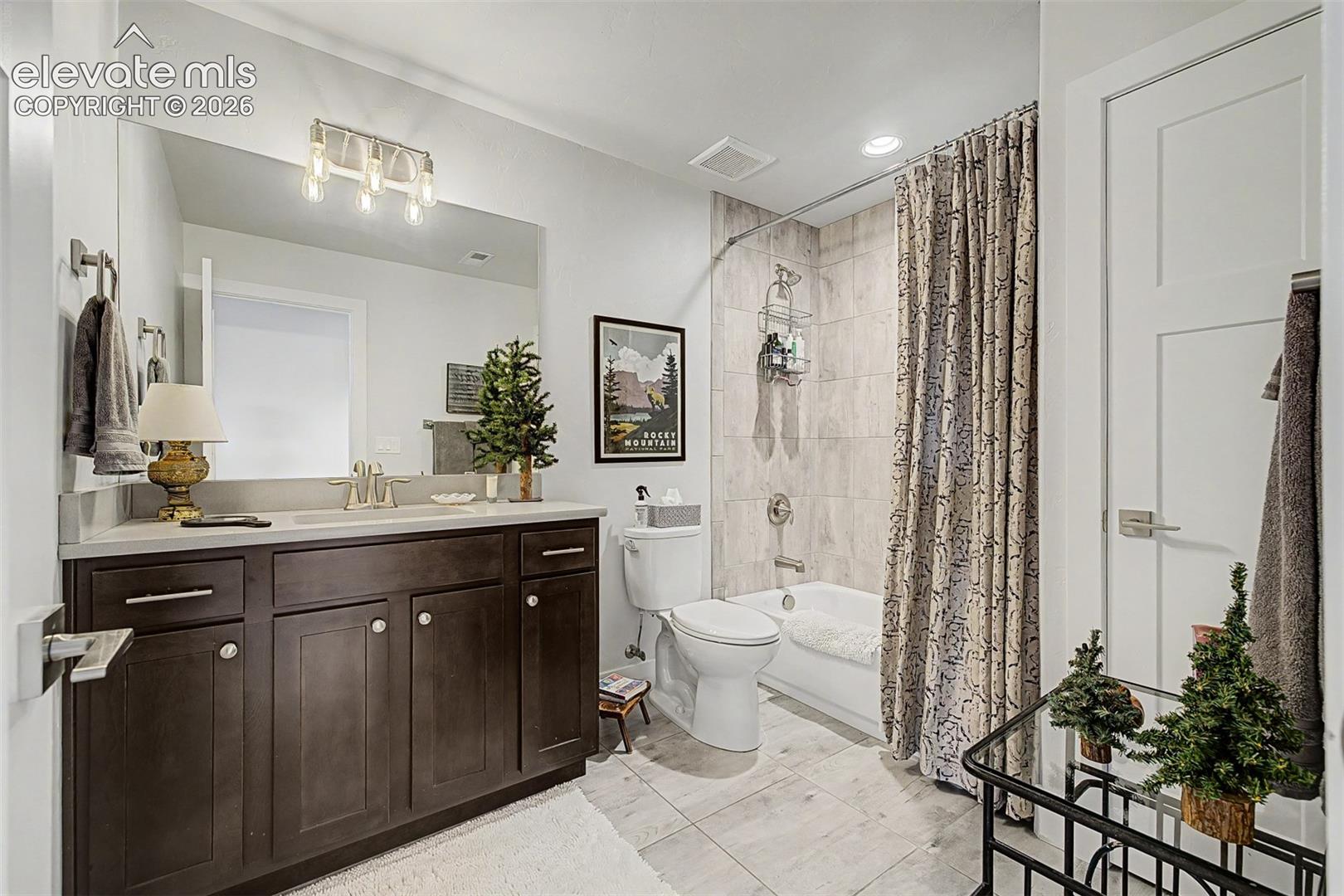 Another beautiful large bathroom in the basement.