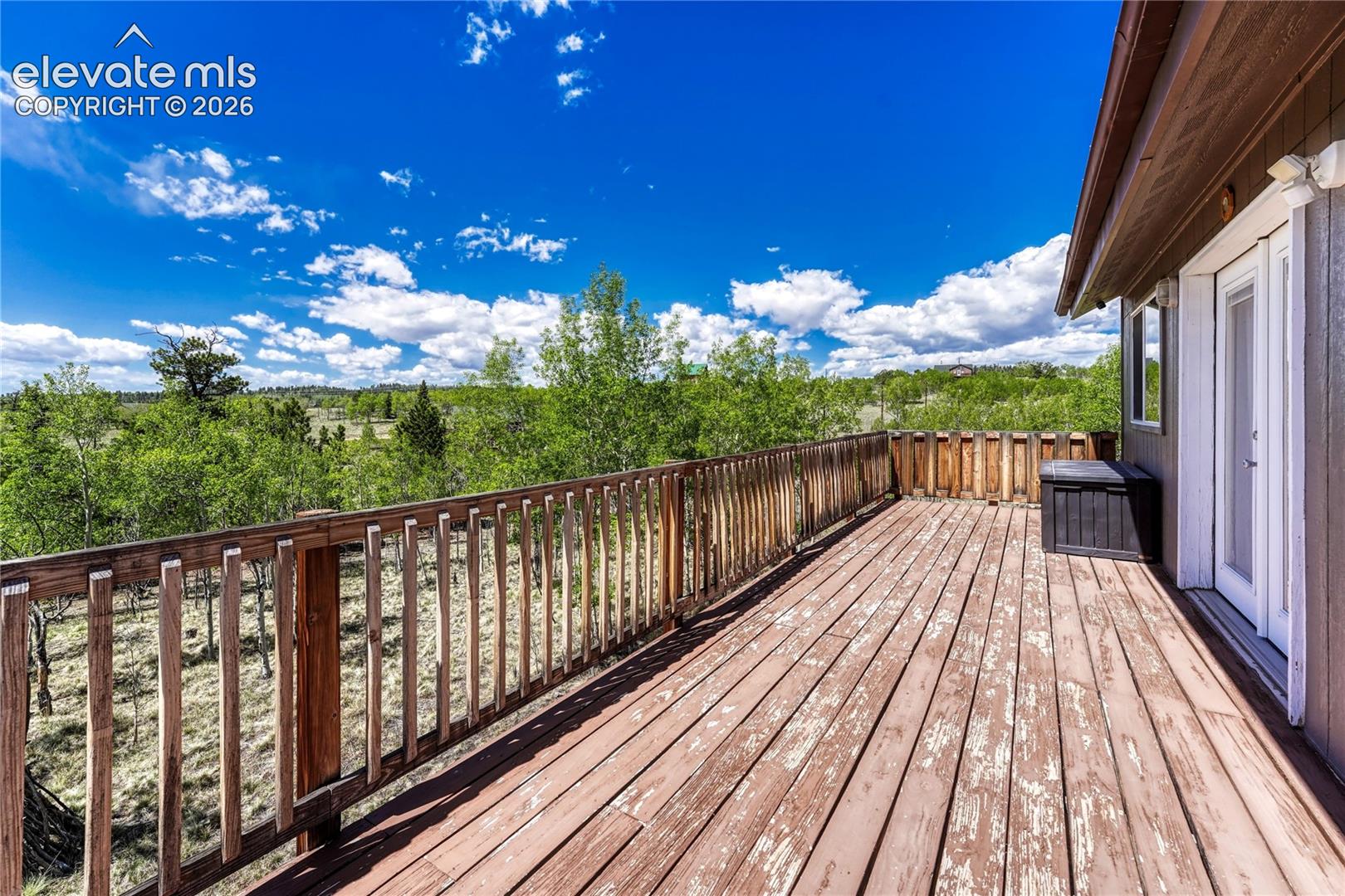 Wrap around porch with views
