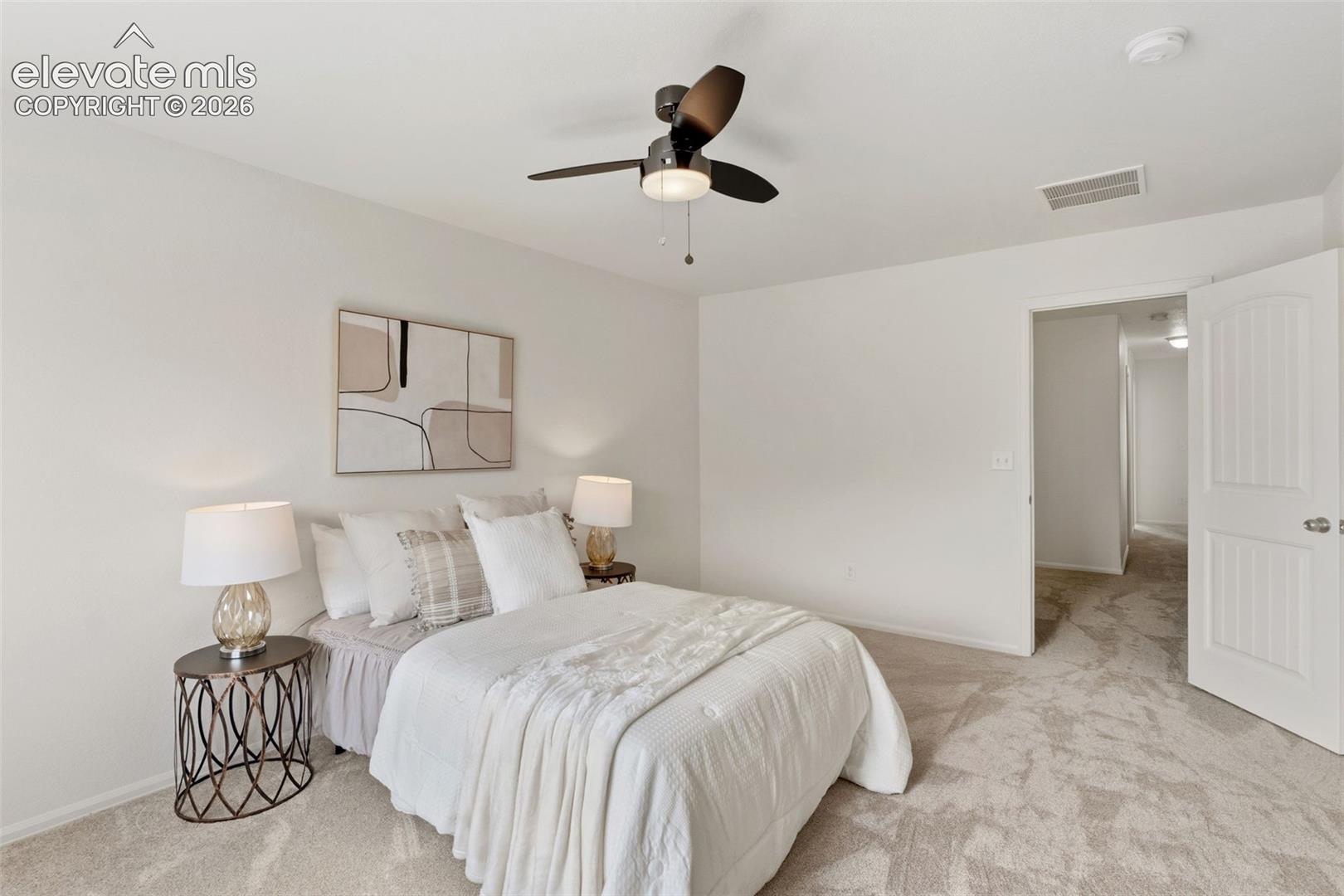  With plenty of room for large furniture, this primary bedroom is the perfect sanctuary to unwind
