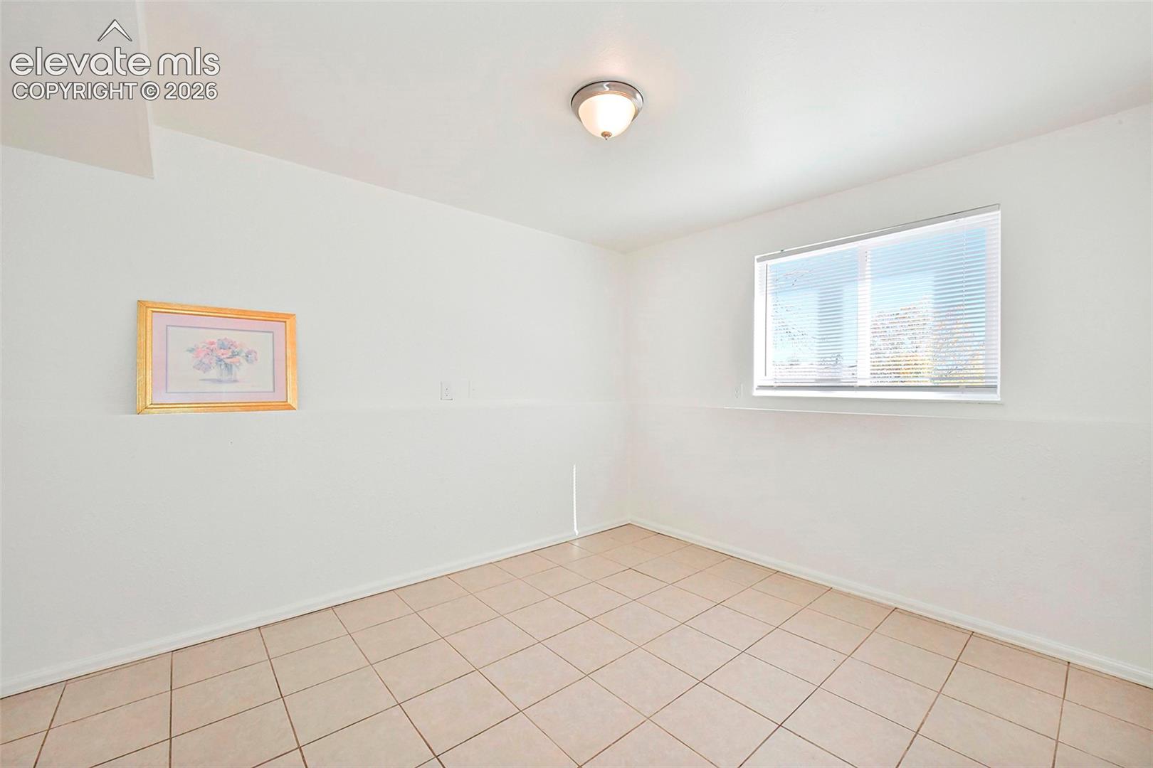 Rear facing basement bedroom