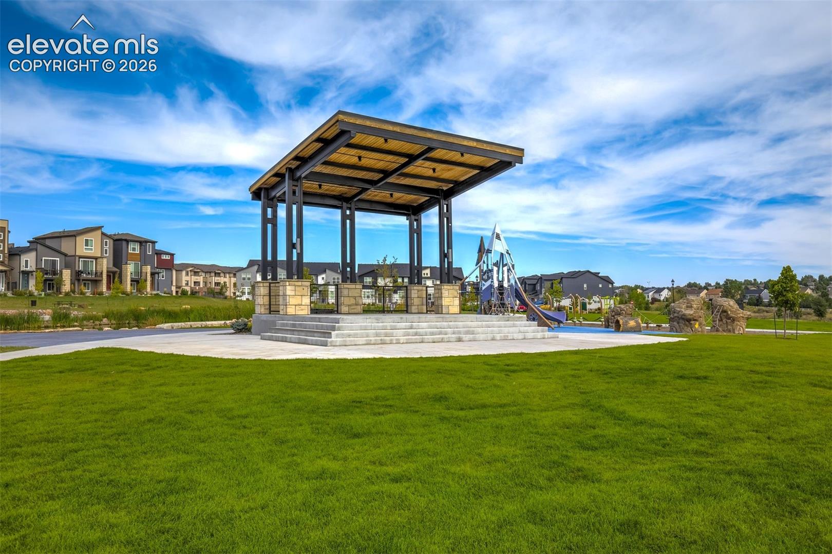 Event Pavilion in the nearby park has concerts