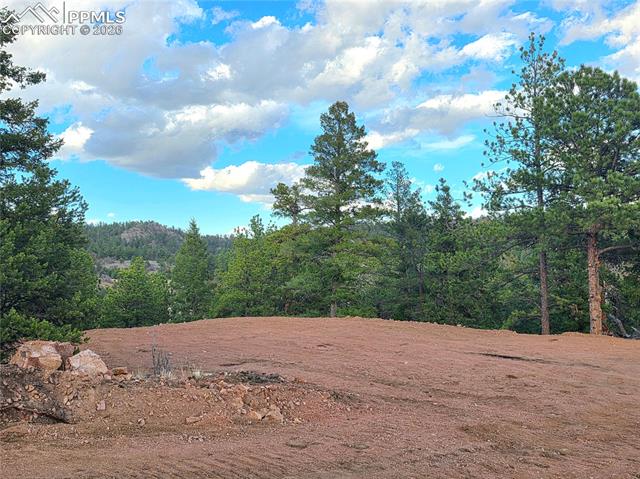 Leveled area for garage near homesite