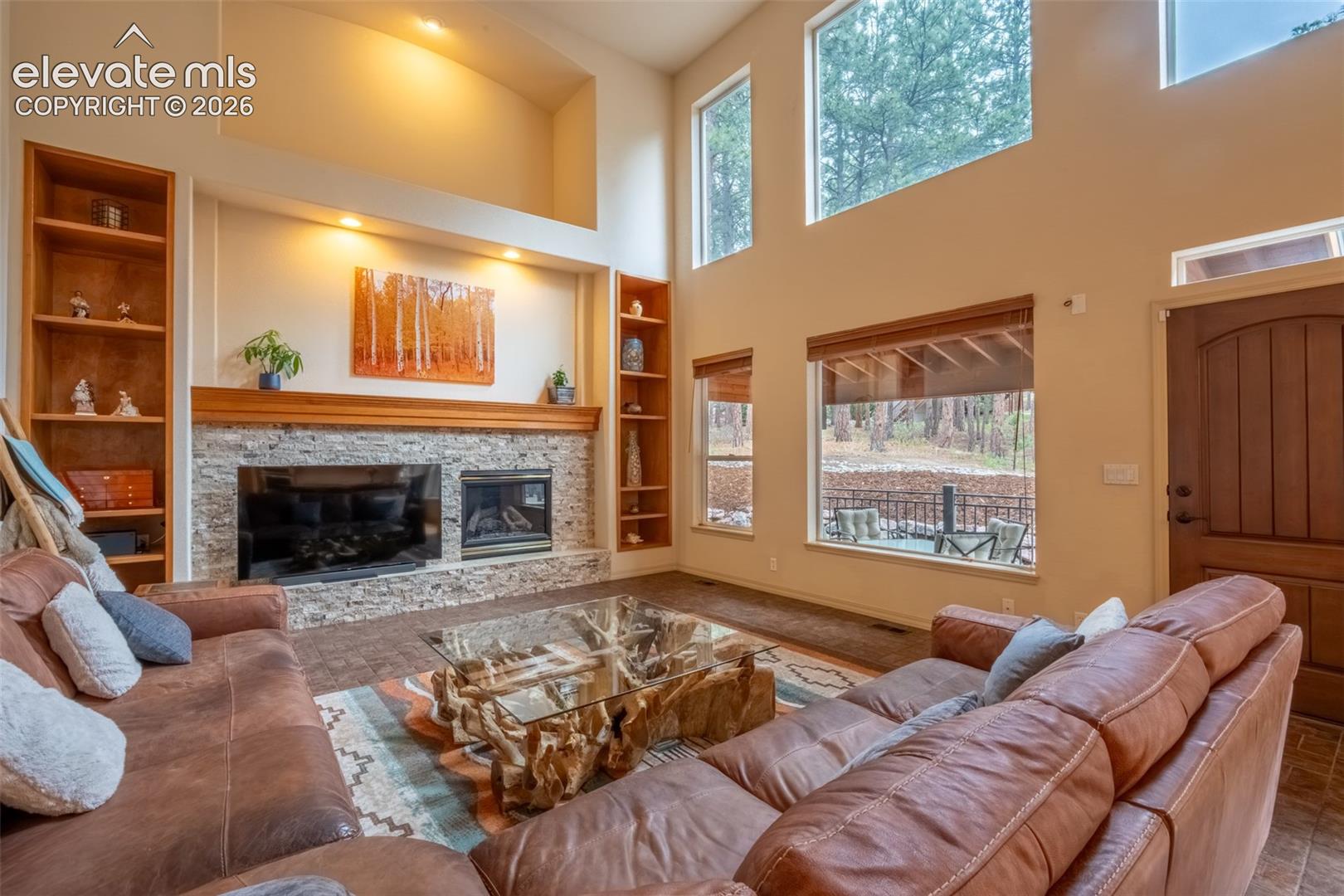 Living room with walk out - main floor