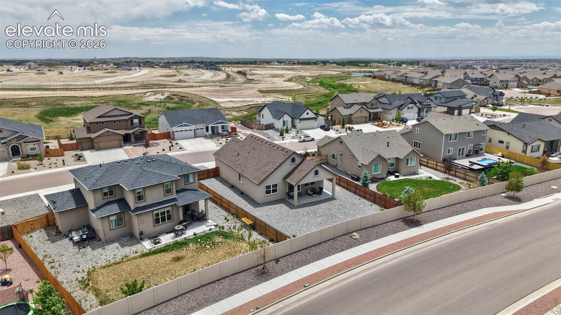 Aerial View of Back Yard