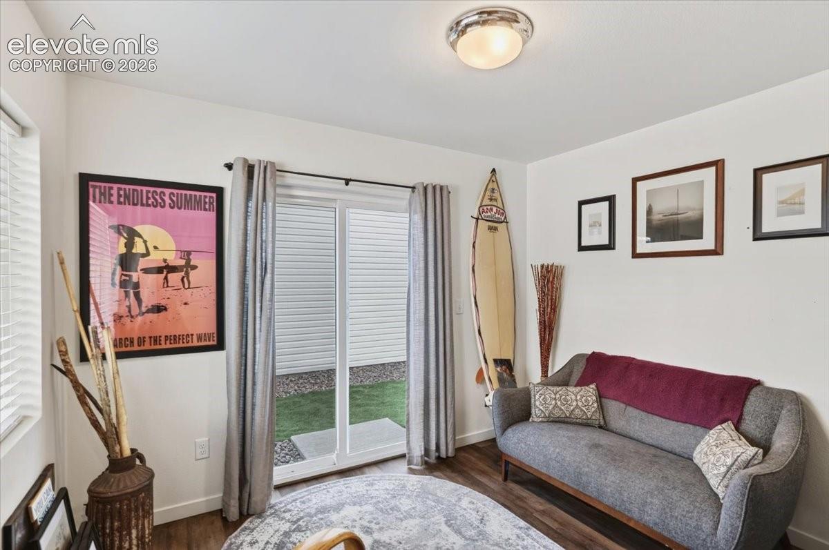 Access to the fenced yard is just steps from the front door and garage.
