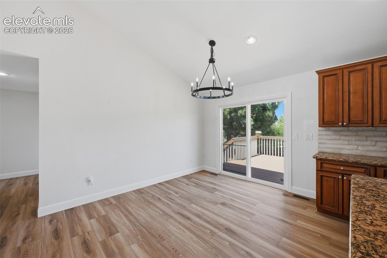Walk out to oversized deck 