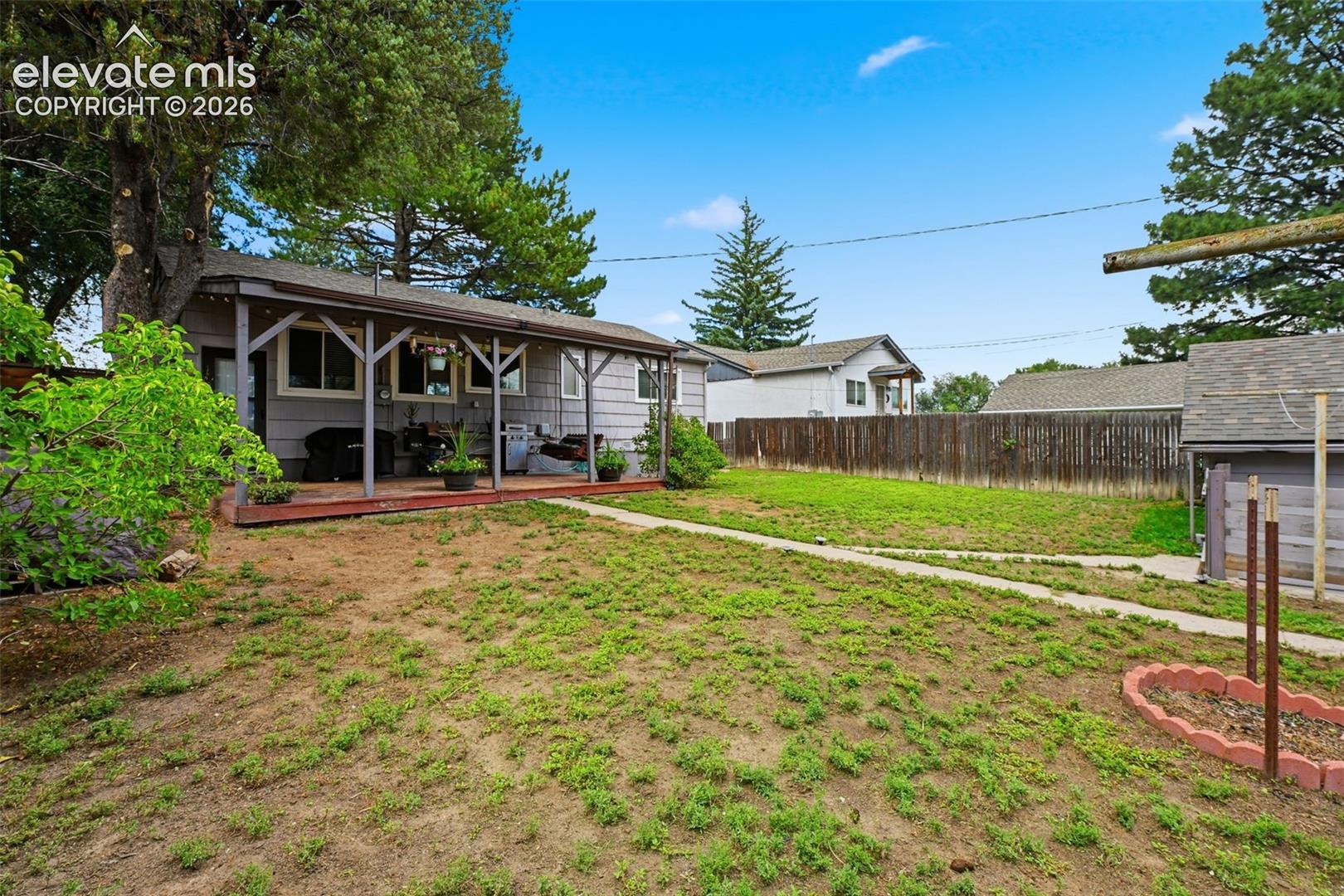 Backyard from west