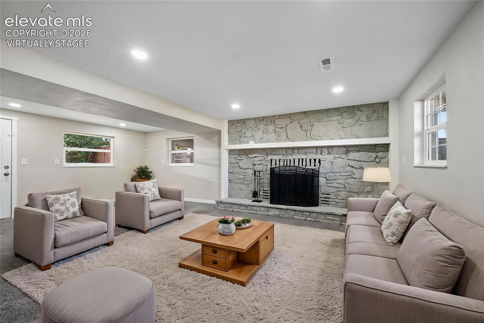 Virtually Staged -Lower Level