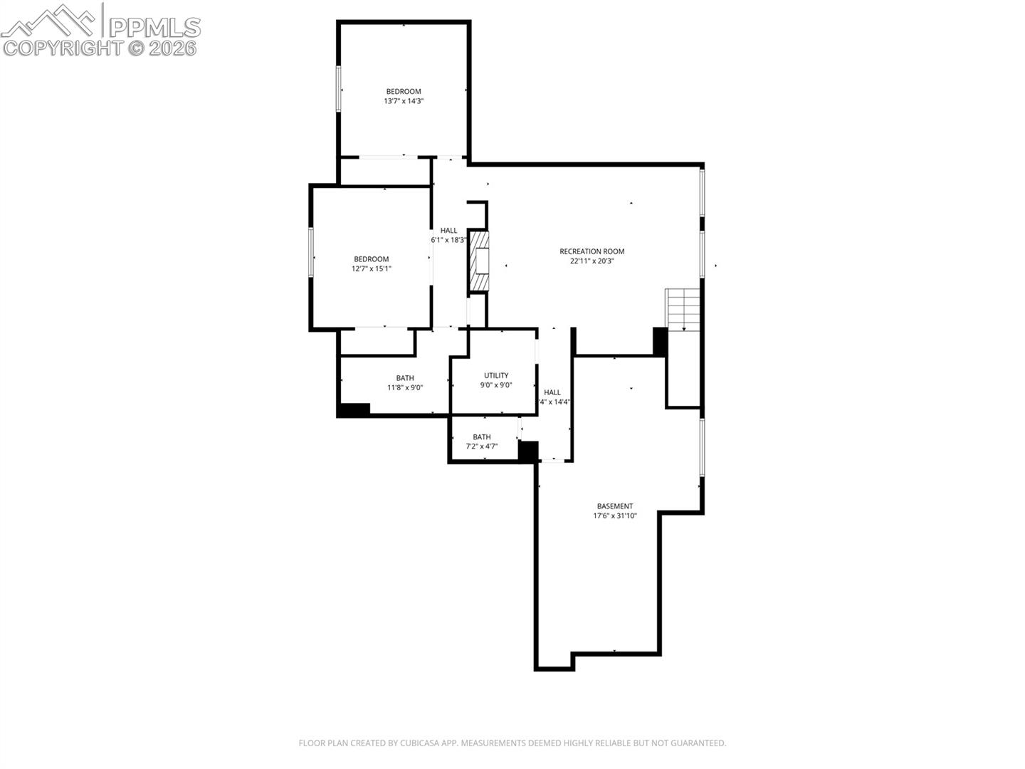 Basement Level with 2 more bedrooms and rec room