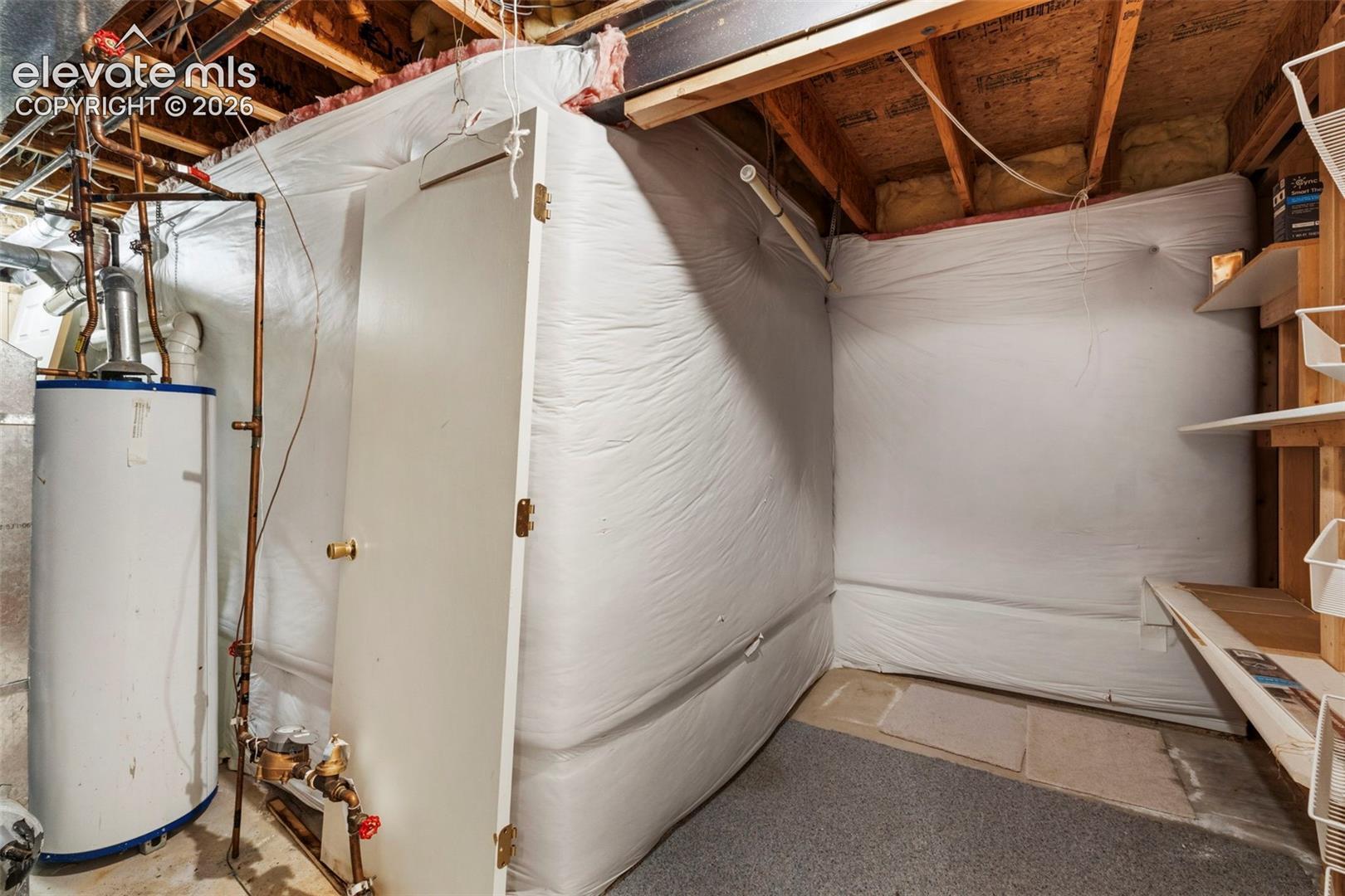 Nice storage space in the utility room