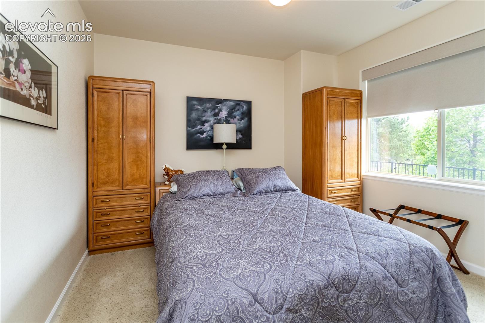 Light filled family or guest bedroom.