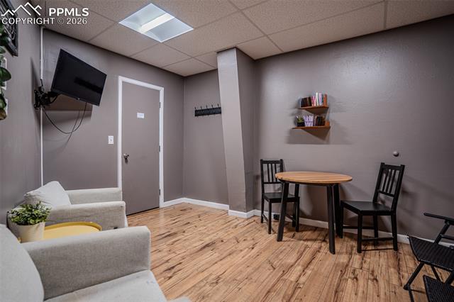 Resting room behind stage