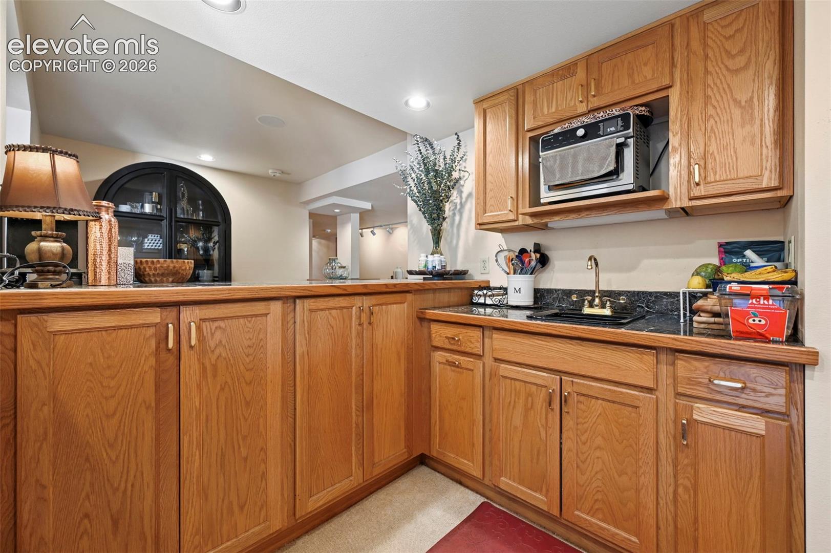 Kitchenette in basement