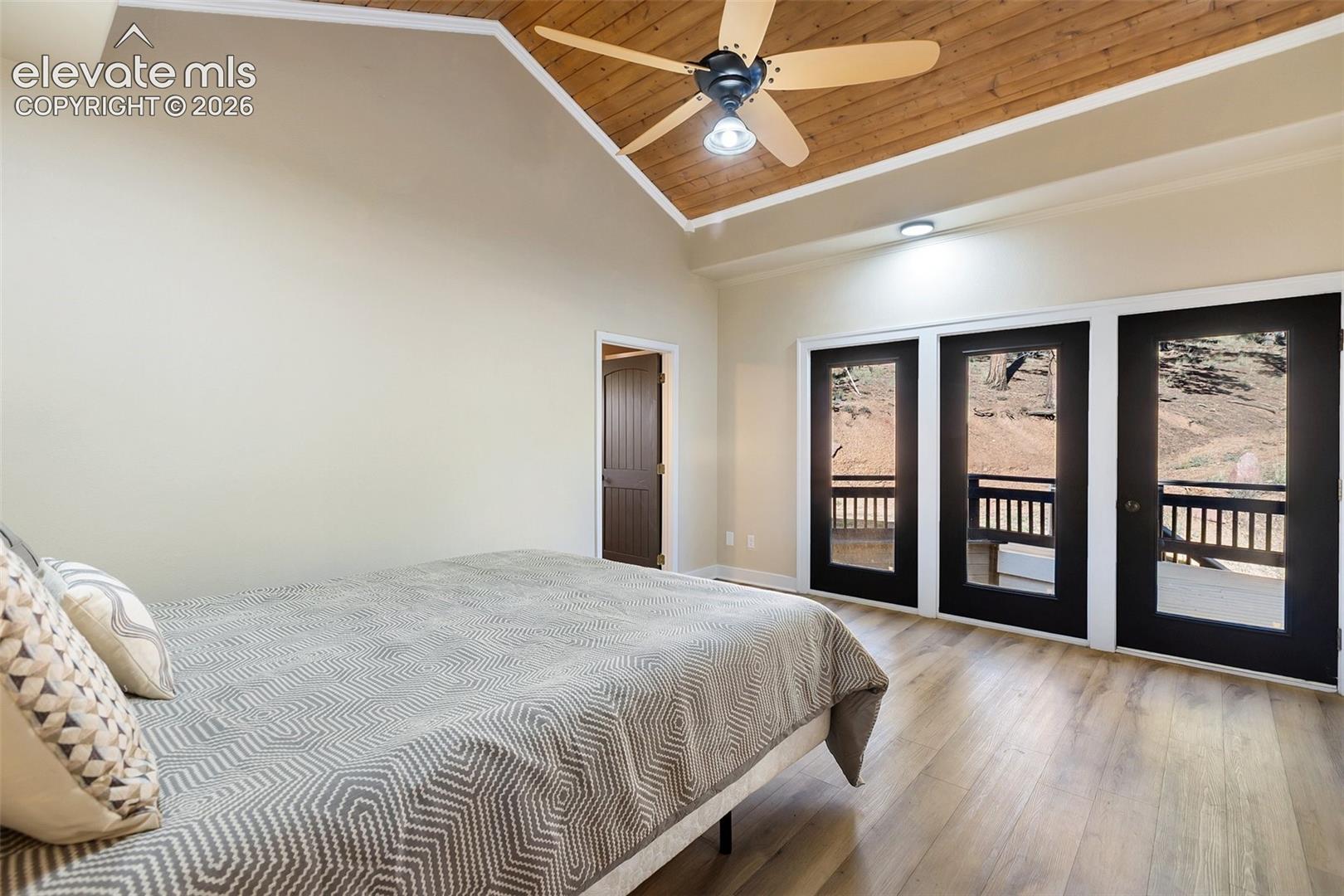 Primary Bedroom with walk out.