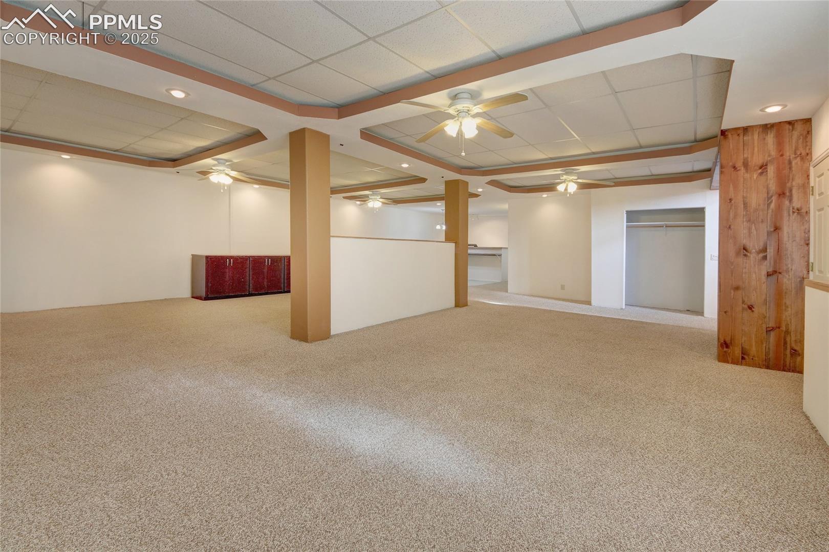 Family room is so spacious
