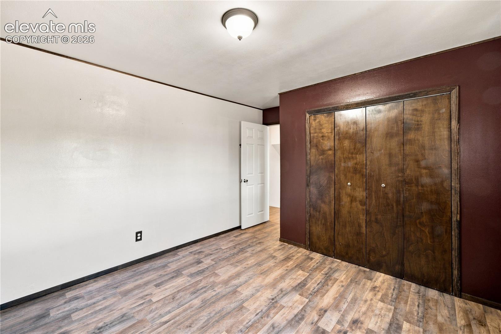 Wood-finish flooring throughout