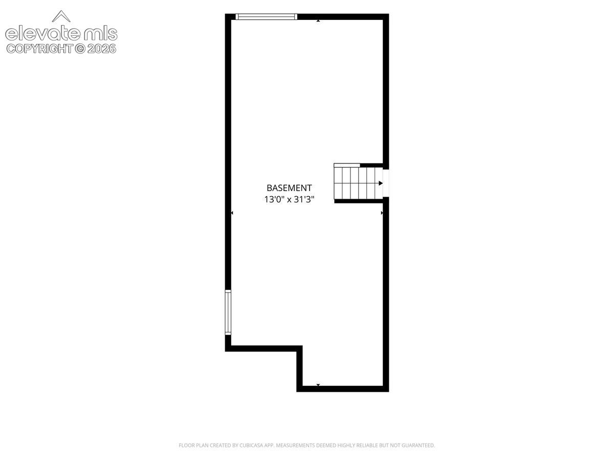 1st Floor Unfinished Basement