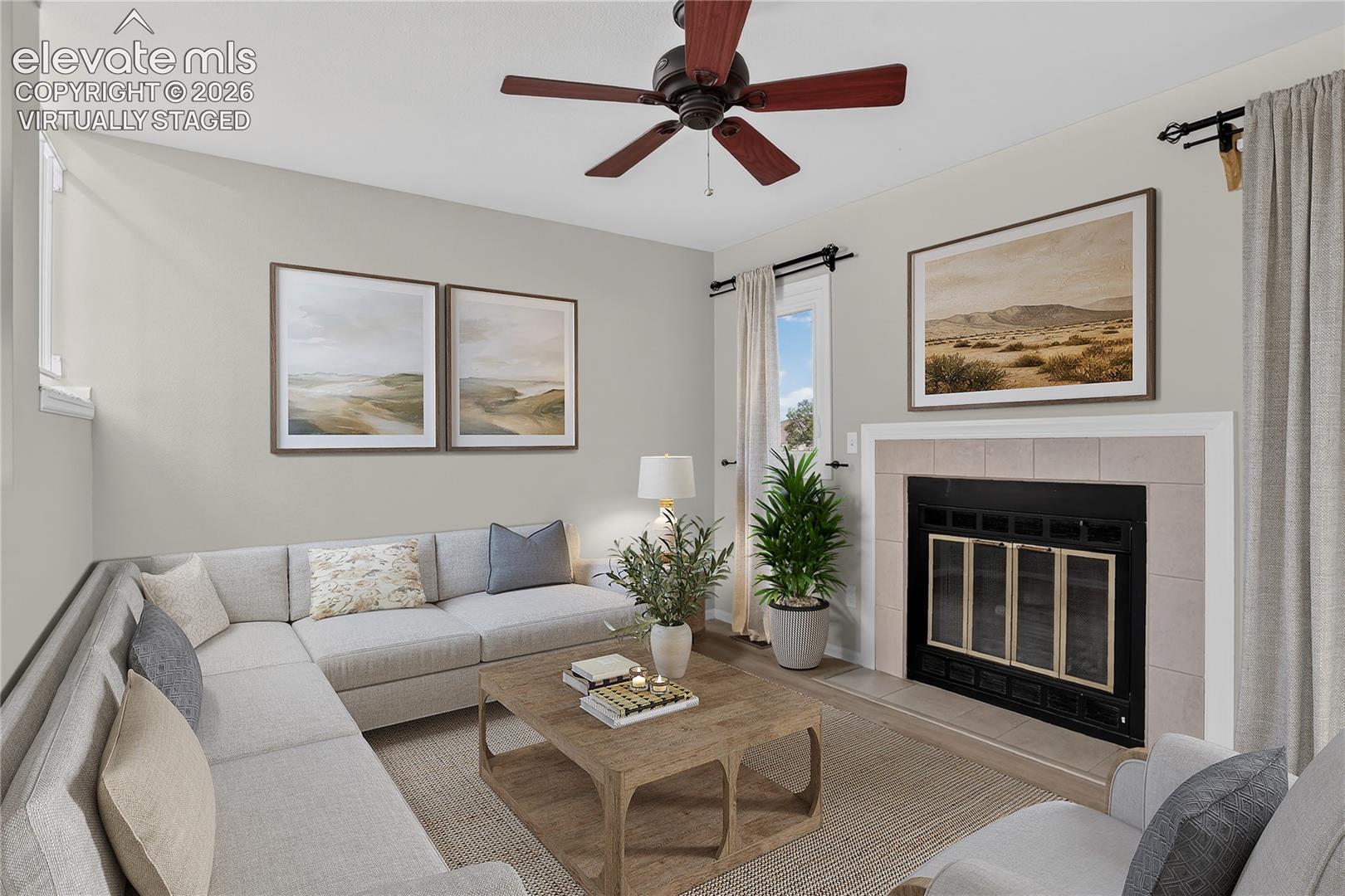 Living Room - Virtually Staged