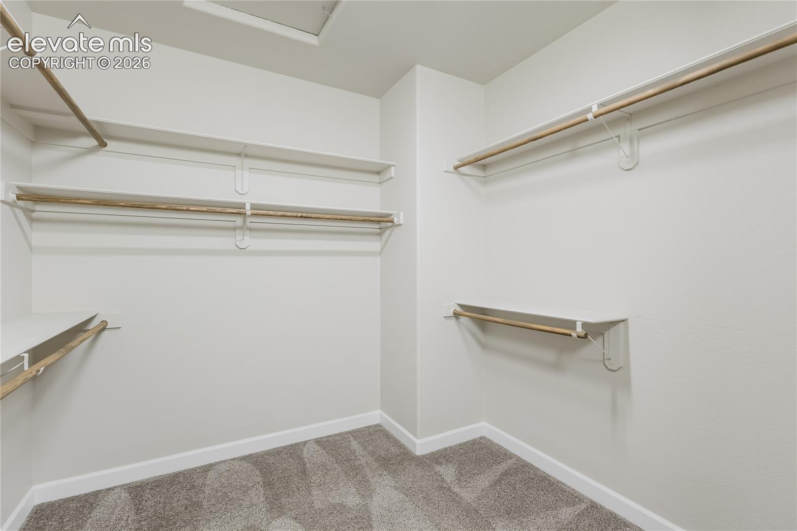Primary walk in closet