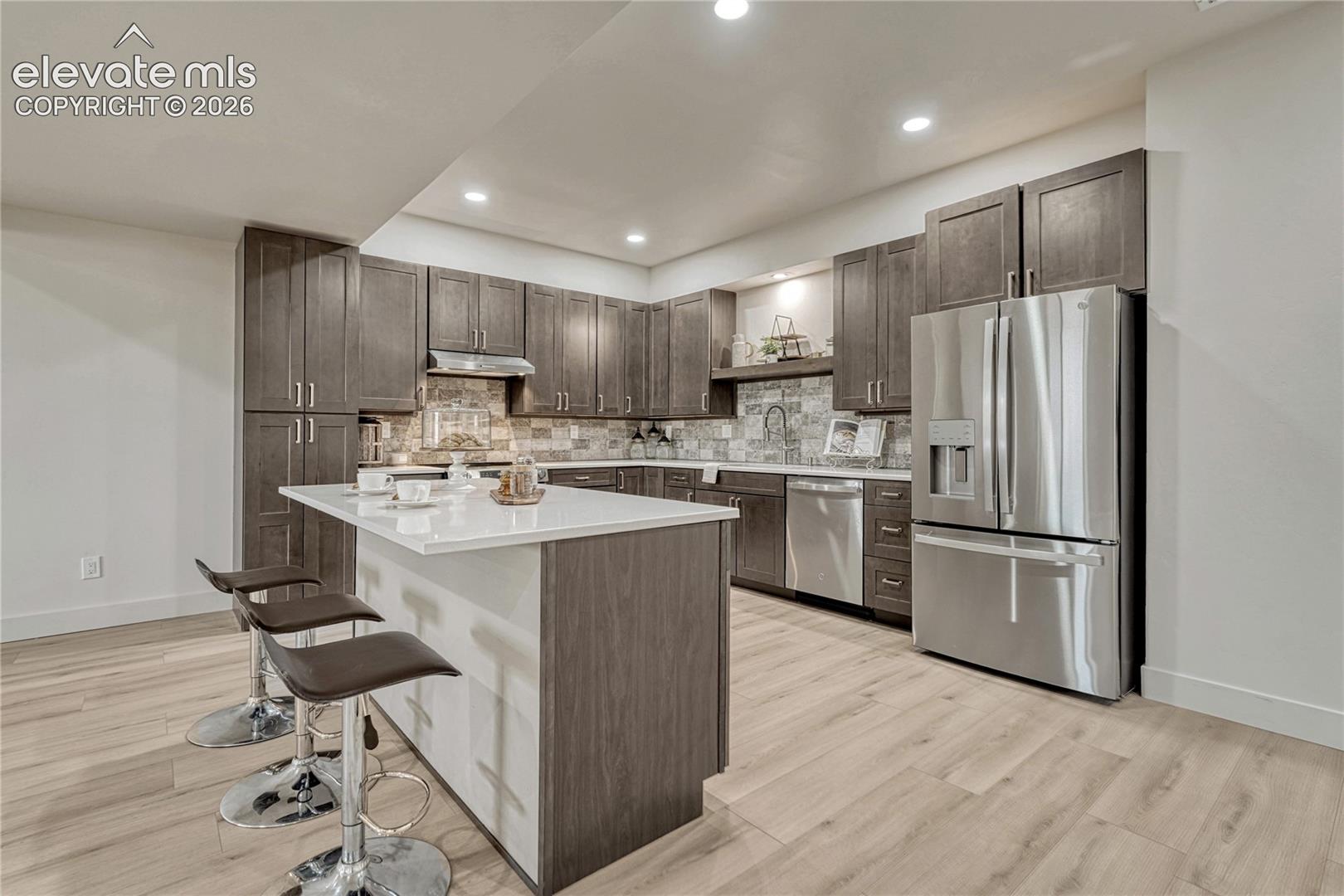 Full kitchen with island...