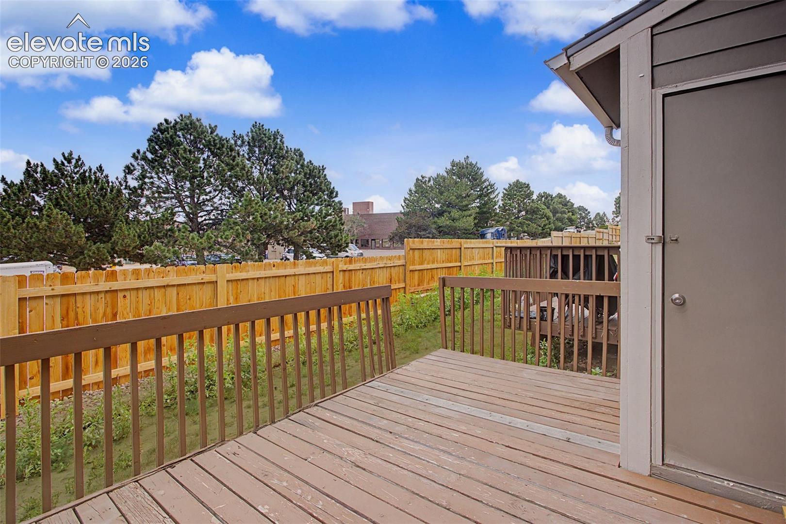 The home's spacious deck outside offers space to enjoy Colorado's great outdoors from the comforts of home!