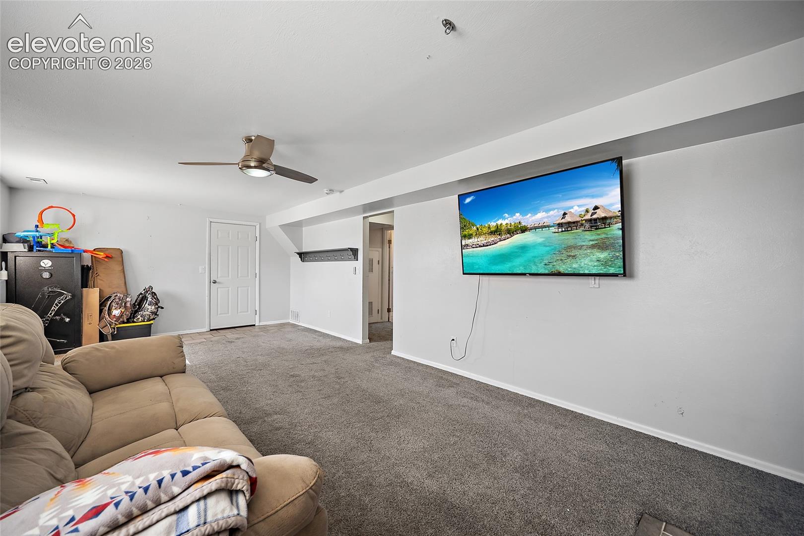 Spacious family room.