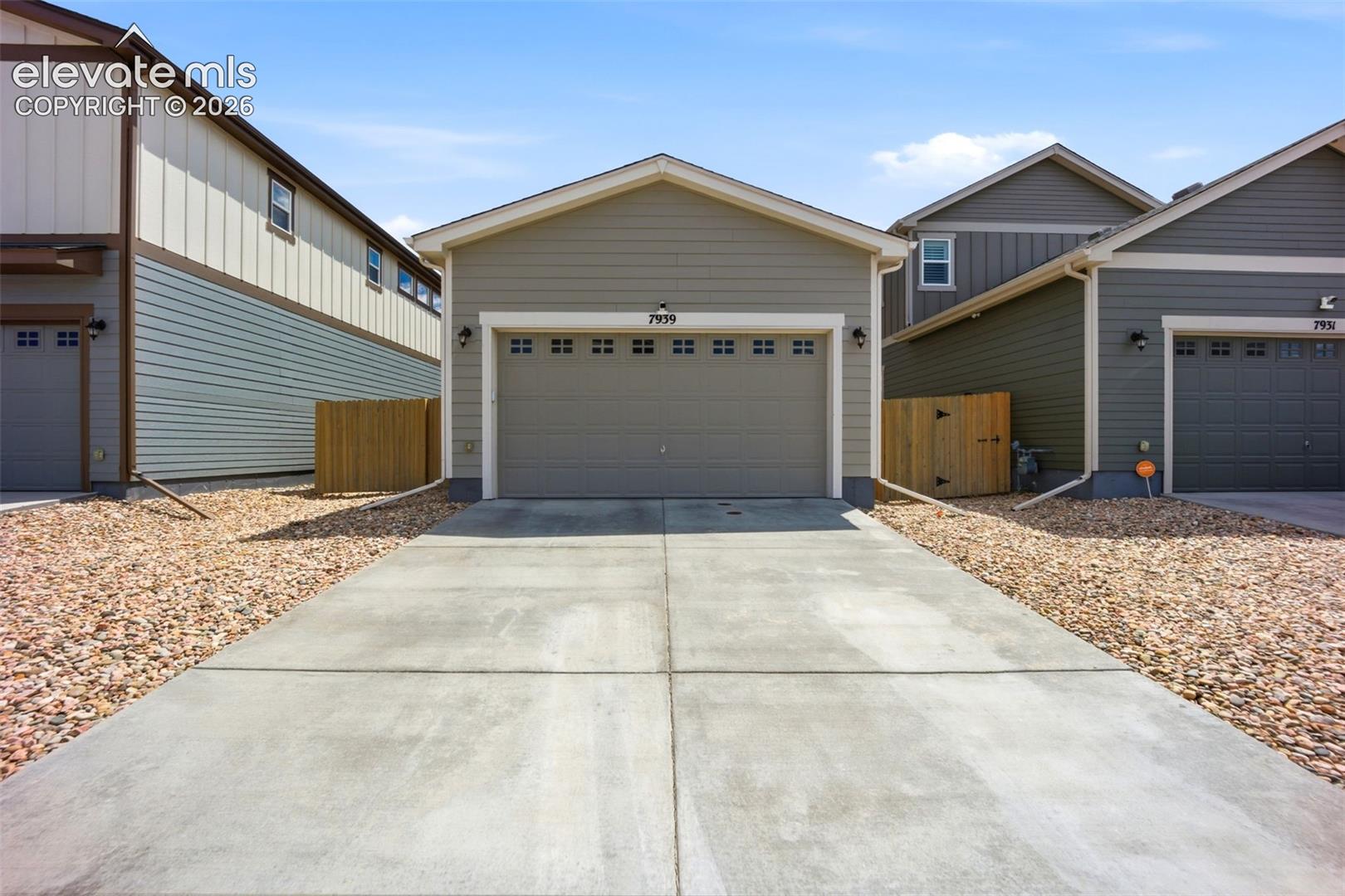 Attached Garage on back of home