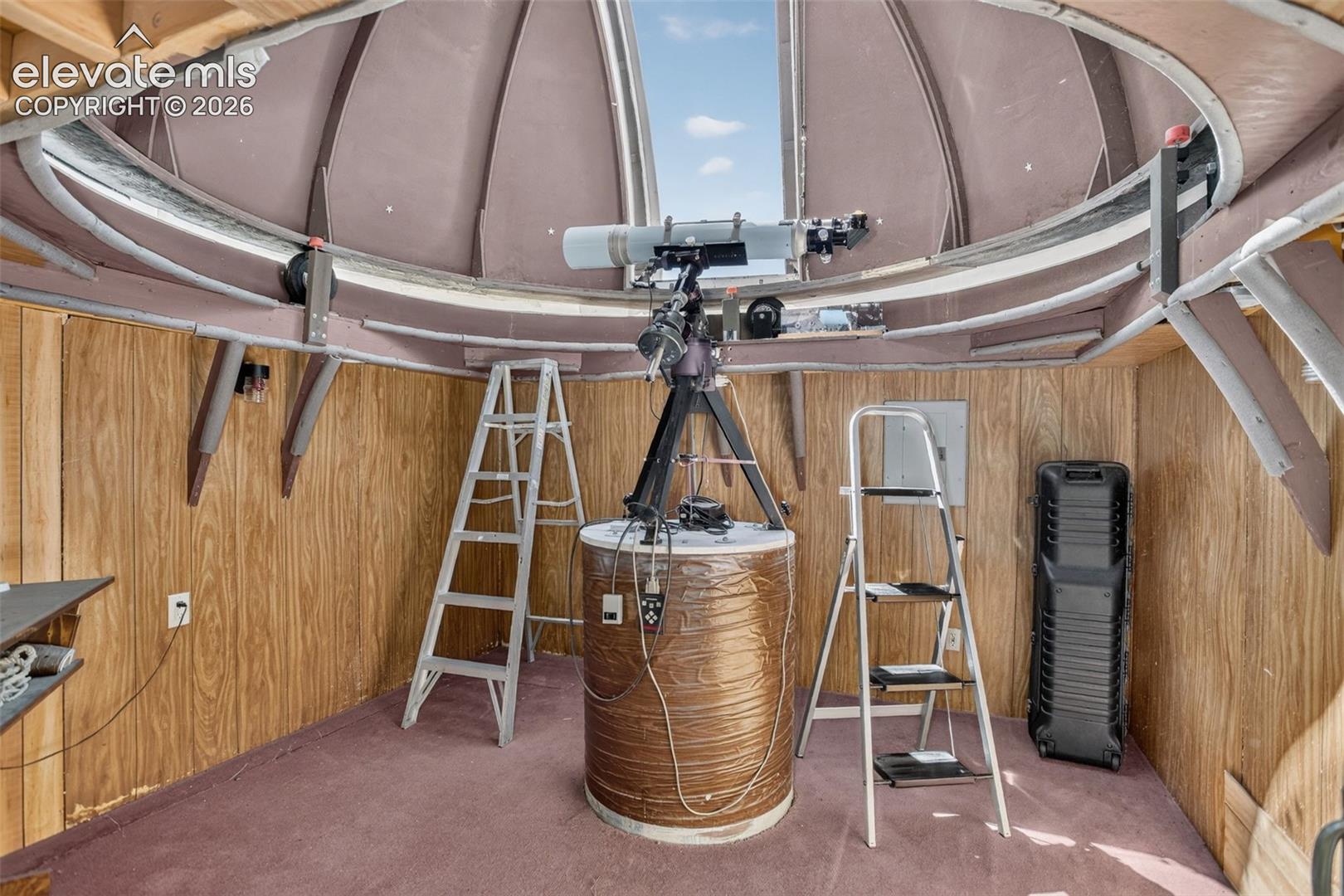 Observatory interior with rotating top.