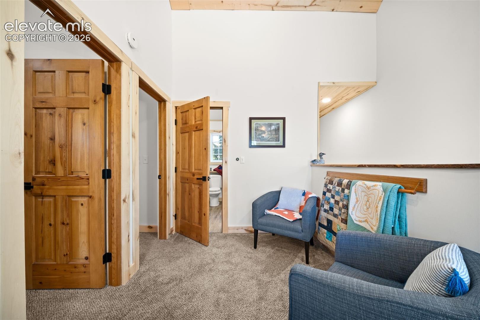 Upper level loft area