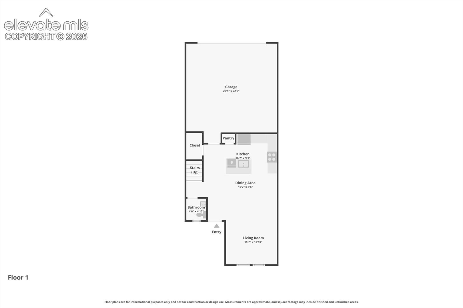 Main level floorplan