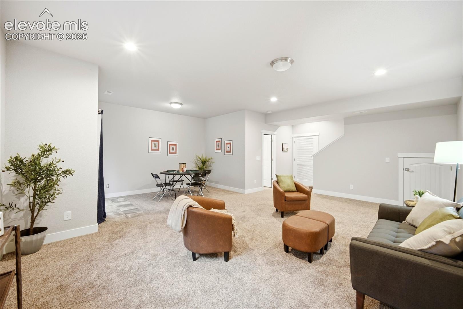 Basement rec room