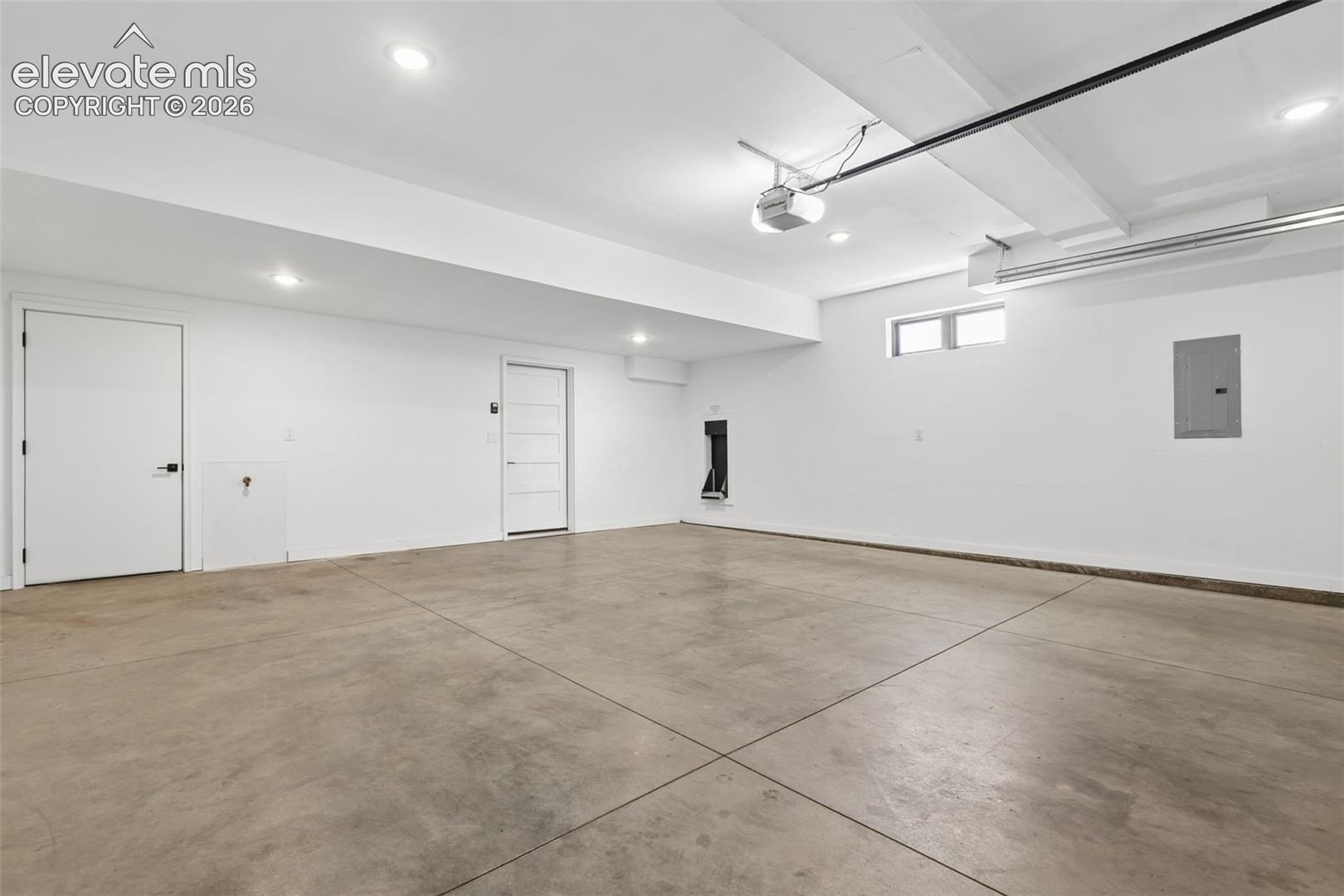 Oversized, Finished 2 Car Garage