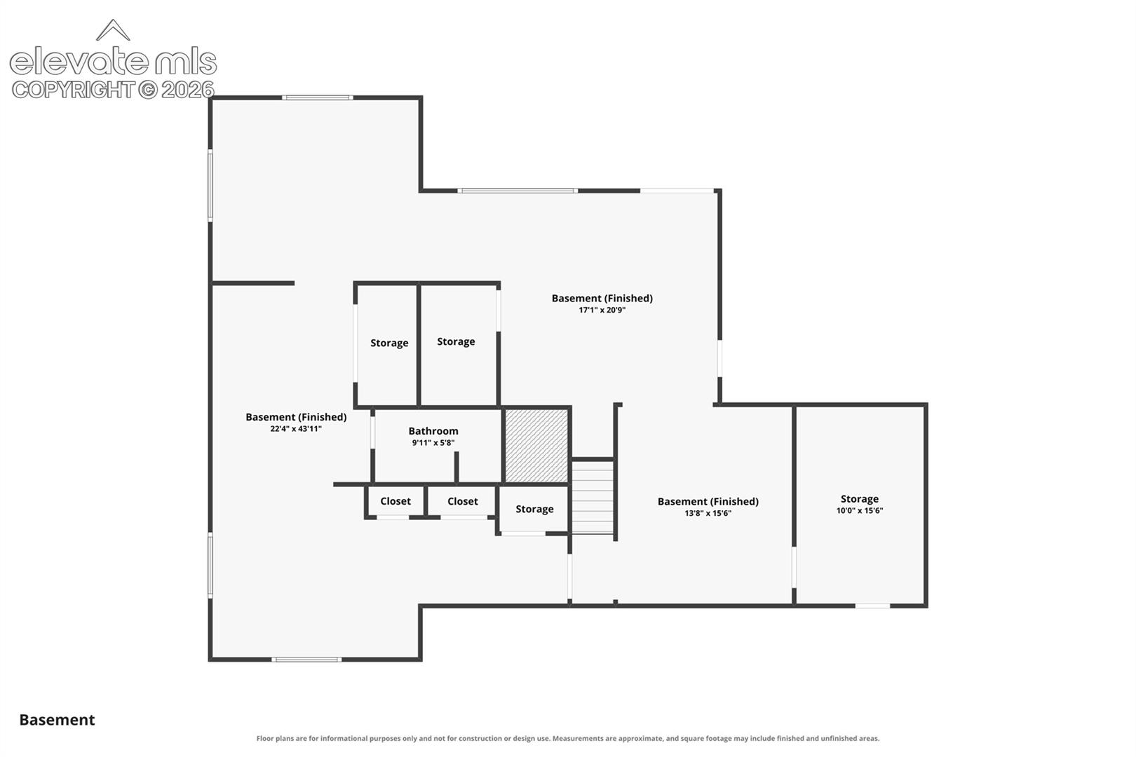 Basement Level Floor Plan